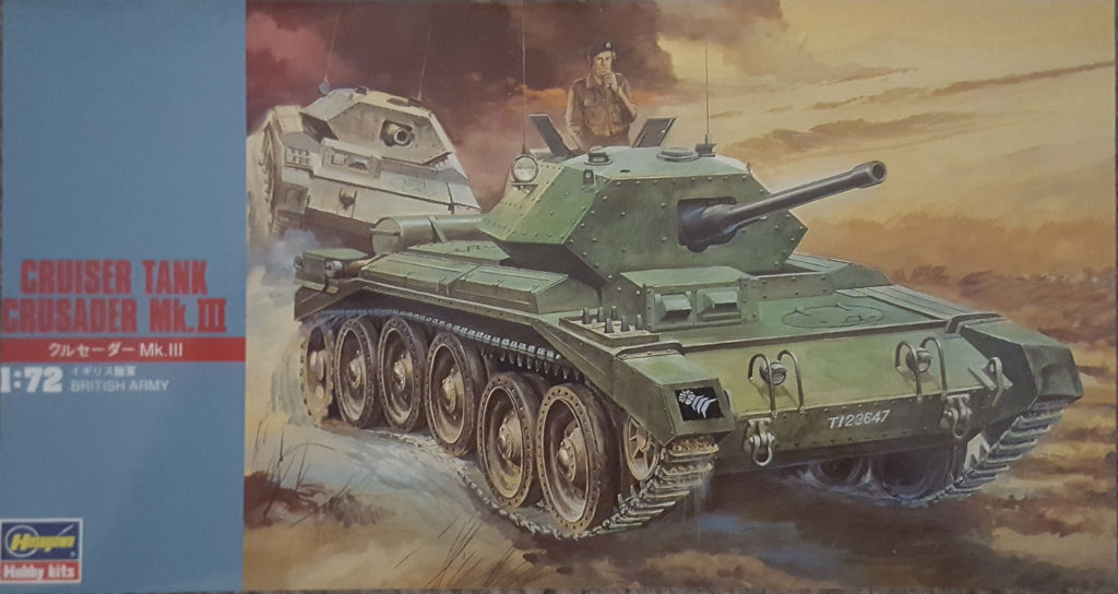 Crusader Mk.III Cruiser Tank 1/72 Scale Model by Hasegawa Box Art