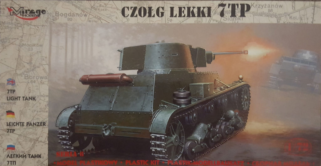 7TP Polish Light Tank 1/72 Scale Model by Mirage Hobby Box Art