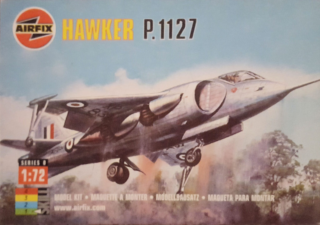 Hawker P.1127 1/72 Scale Model by Airfix Box Art