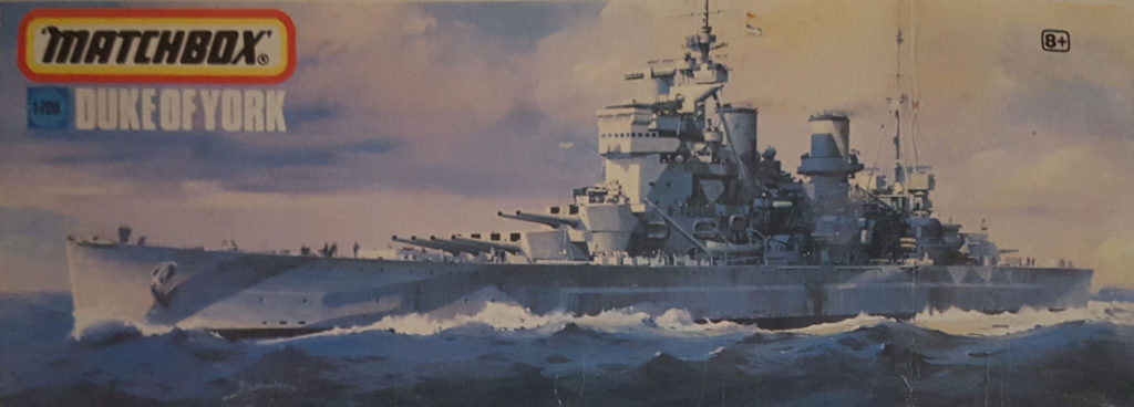 HMS Duke of York 1/700 Scale Model by Matchbox Box Art