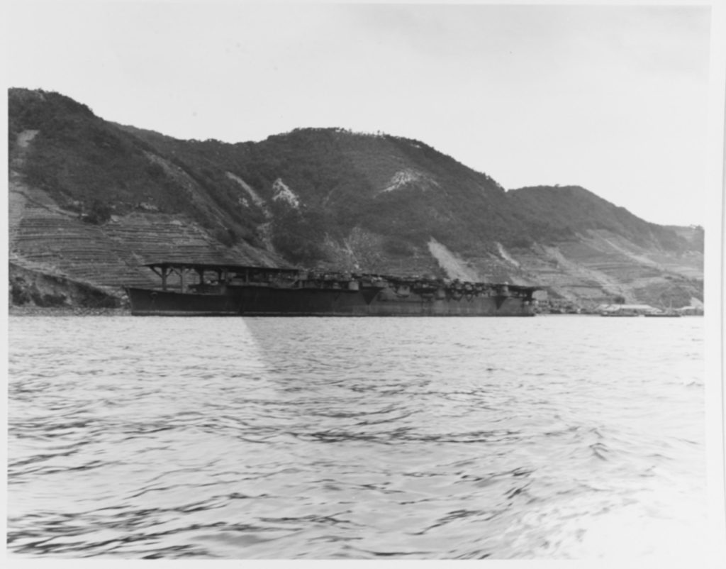 Ryuho at Kure, Japan, 9 October 1945