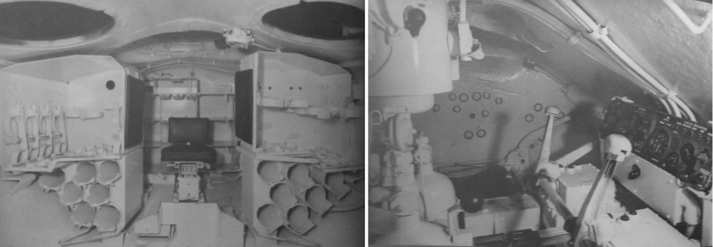 T29 Heavy Tank Commander’s seat (left) and driver’s seat (right)