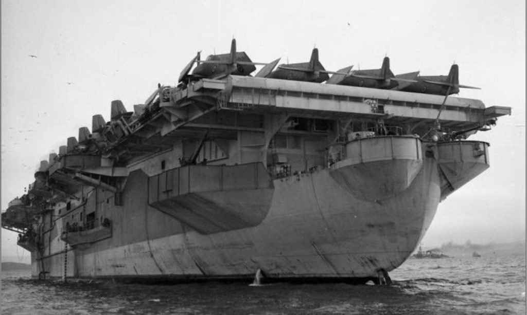 HMS Ameer at anchor at off Greenock January 10th 1944