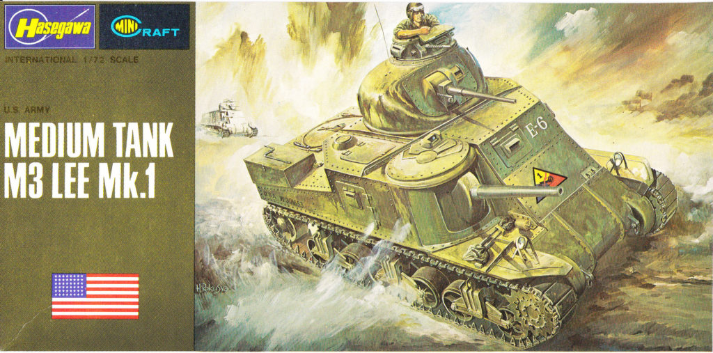 U.S. Army Medium Tank M3 Lee Mk.1 1/72 Scale Model by Hasegawa Box Art