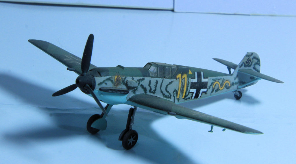 Messerschmitt Bf 109 E-3 of 9./JG 54 Grünherz Yellow 11 Piloted by Lt. Waldemar Wübke