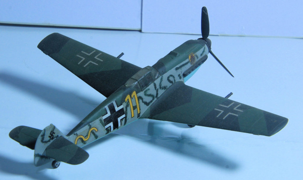 Messerschmitt Bf 109 E-3 of 9./JG 54 Grünherz Yellow 11 Piloted by Lt. Waldemar Wübke