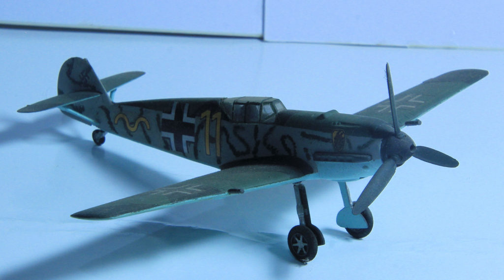 Messerschmitt Bf 109 E-3 of 9./JG 54 Grünherz Yellow 11 Piloted by Lt. Waldemar Wübke