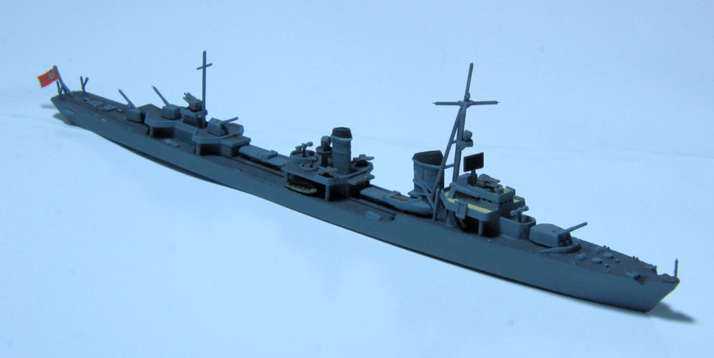 German Destroyer Zerstörer 1936A 1/700 Scale Model by Tamiya