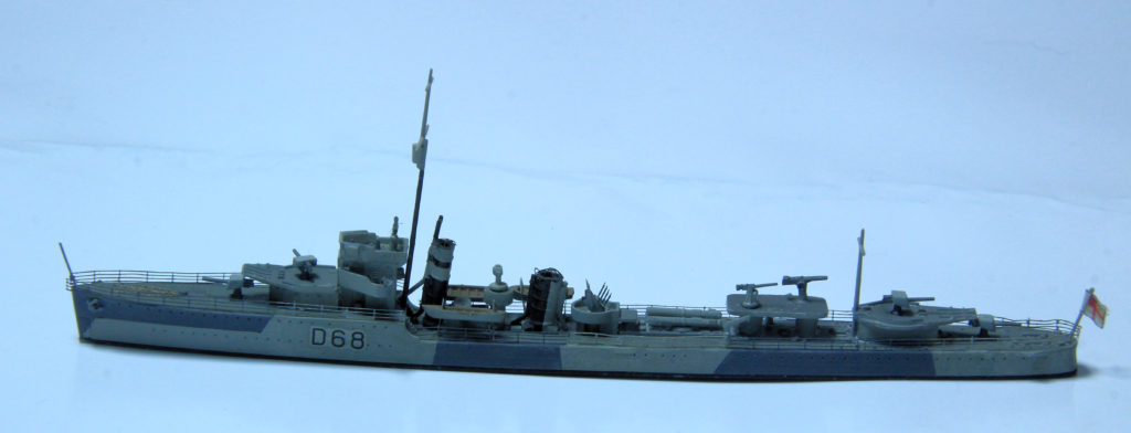 HMAS Vampire D68 1/700 Scale Model by Tamiya