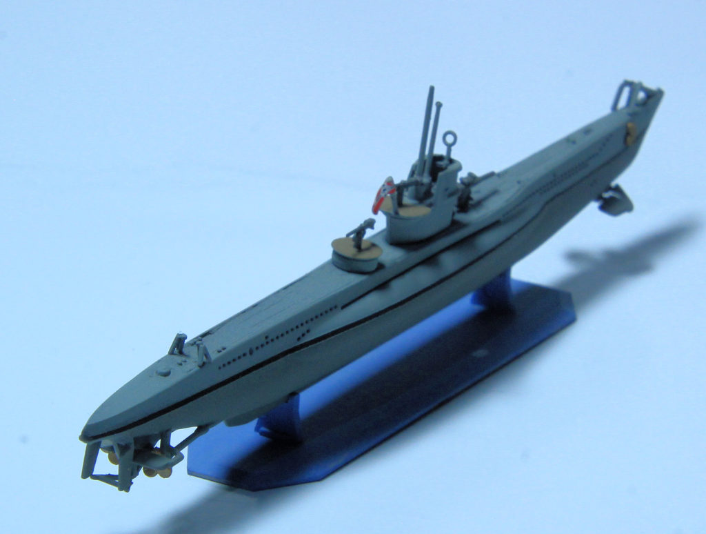 German U Boat Type VII U-84 1/400 Scale Model by Mirage Hobby