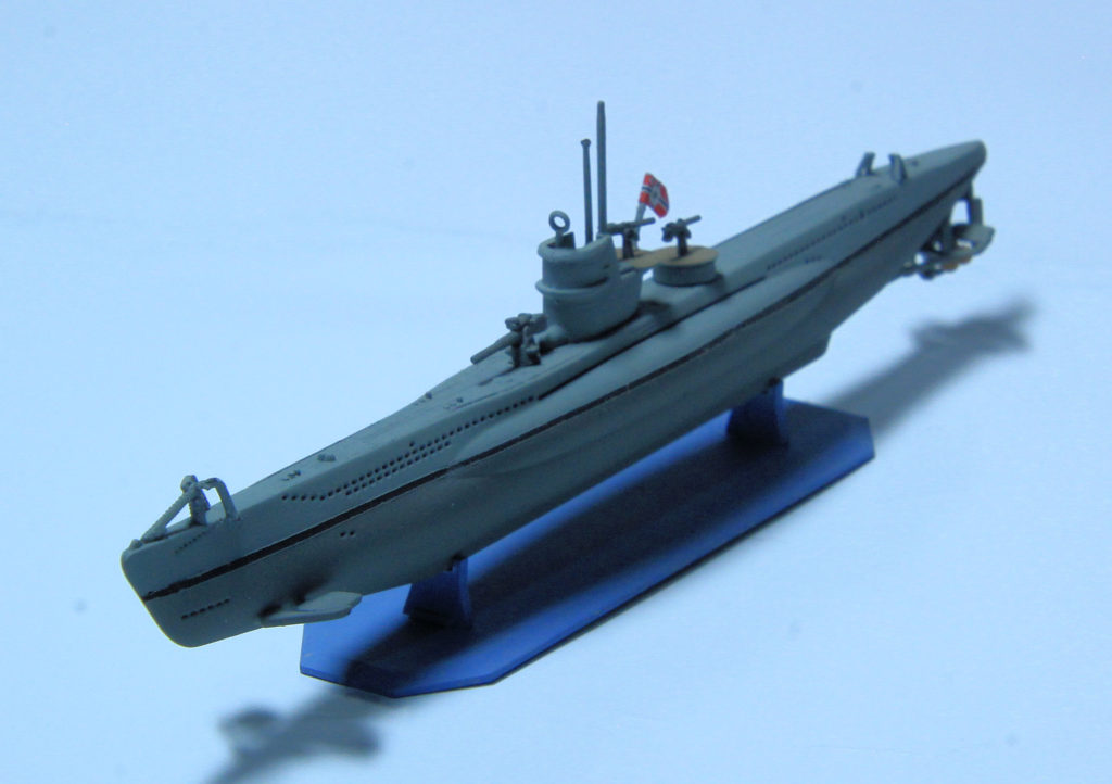 German U Boat Type VII U-84 1/400 Scale Model by Mirage Hobby