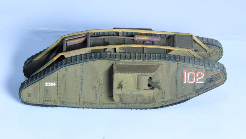 British WW1 Heavy Tank Mk IV Male 1/72 Scale Model by Emhar