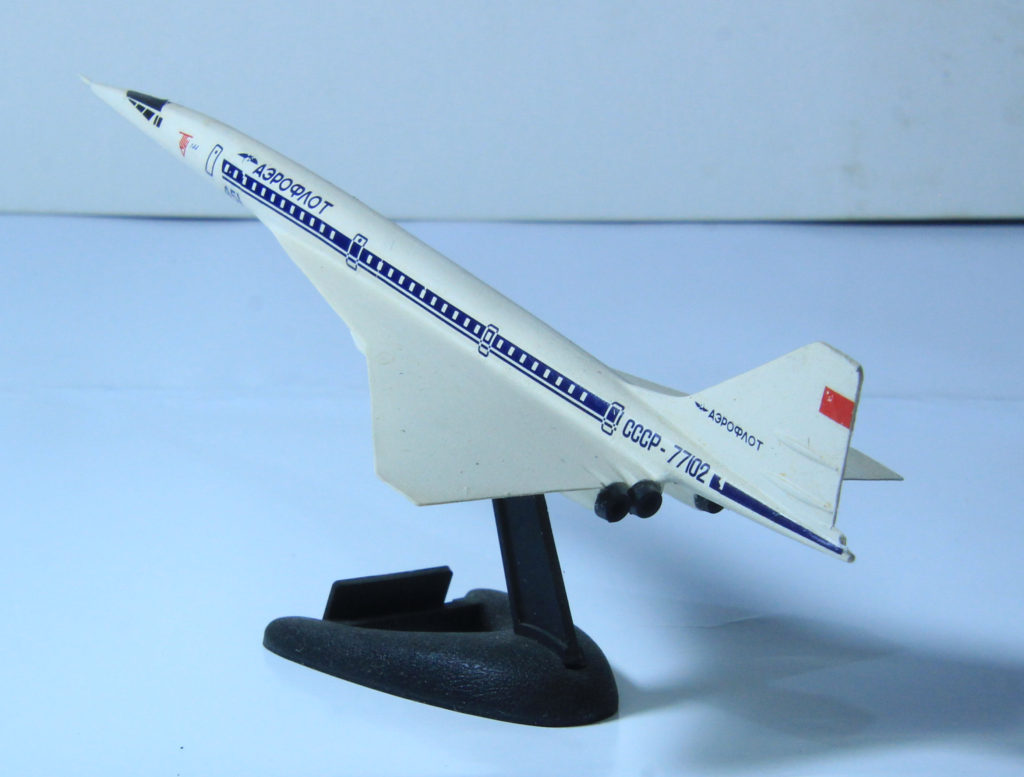 Tupolev Tu-144S in Aeroflot Markings 1/360 Scale Model by Academy