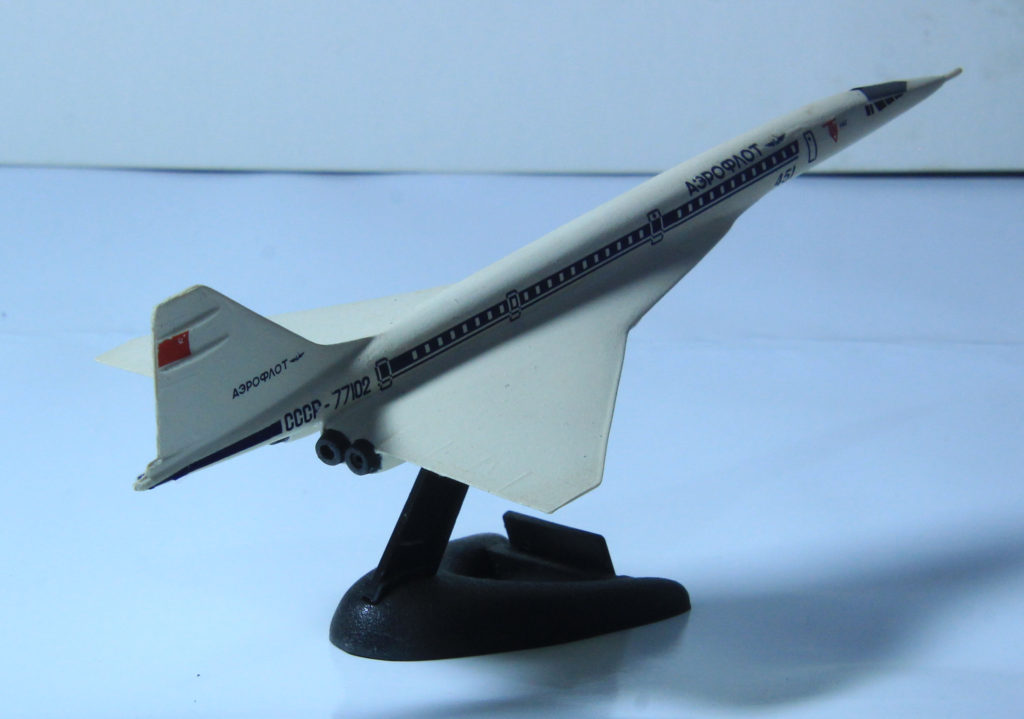 Tupolev Tu-144S in Aeroflot Markings 1/360 Scale Model by Academy