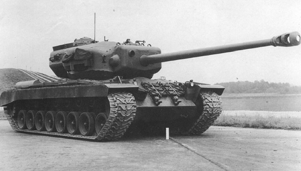 T29 heavy tank at the Aberdeen Proving Ground on 31 October 1947