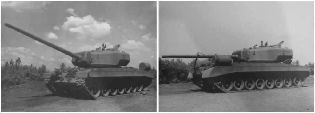 The front and rear position of the T29 Pilot, September 1945.