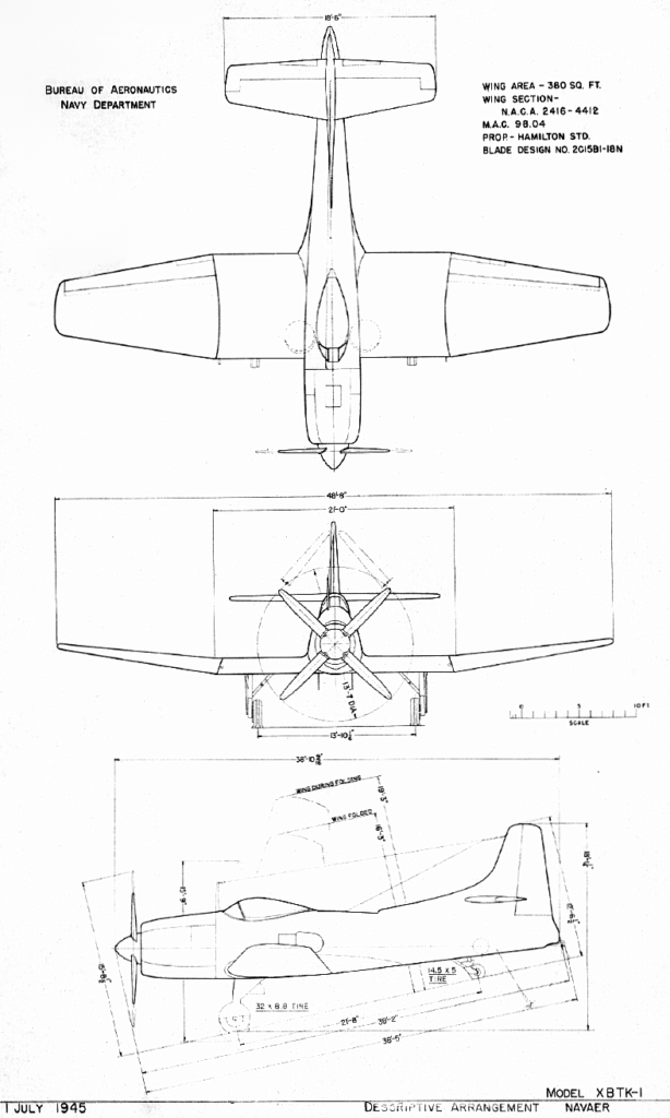 Kaiser-Fleetwings XBTK Drawing