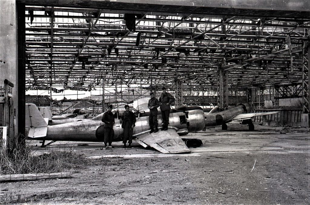 Nakajima Ki-115 Tsurugi Being Inspected After Japan's Surrender