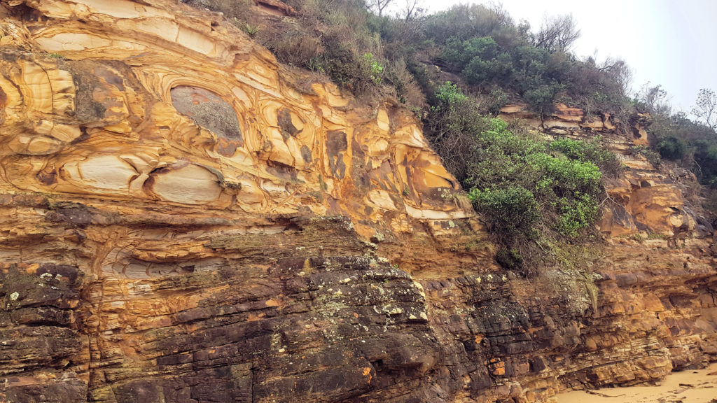 Cliff Geology on Maitland Bay Beach