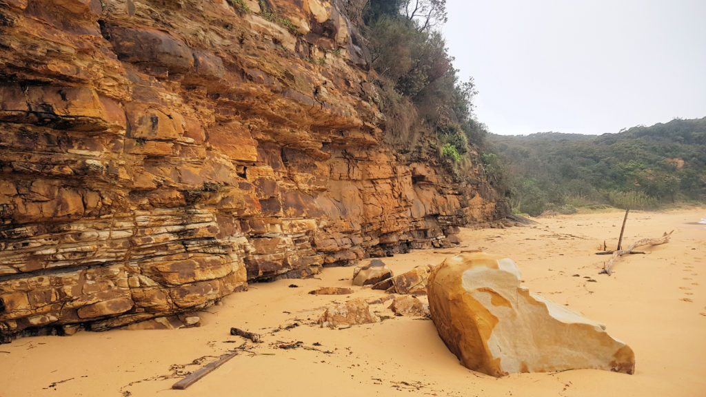 Cliff Geology on Maitland Bay Beach