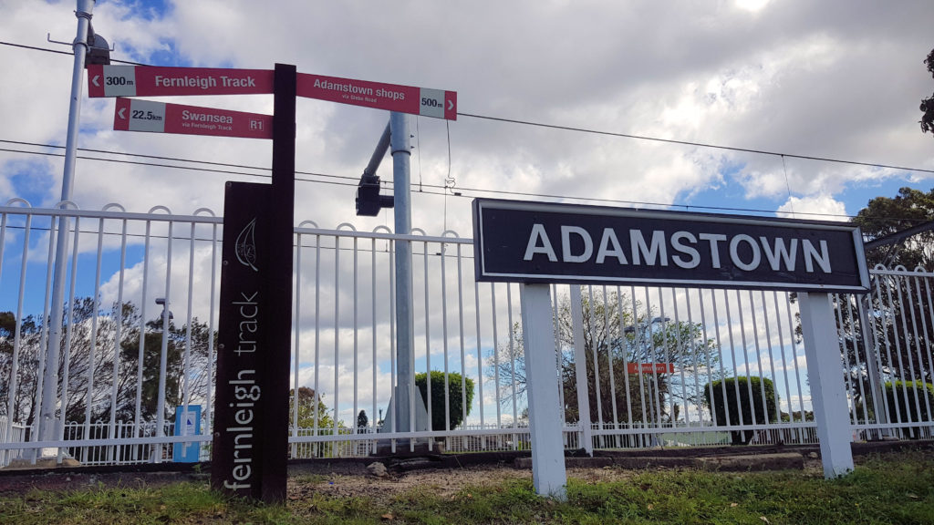 Start of the Track at Adamstown Railway Station