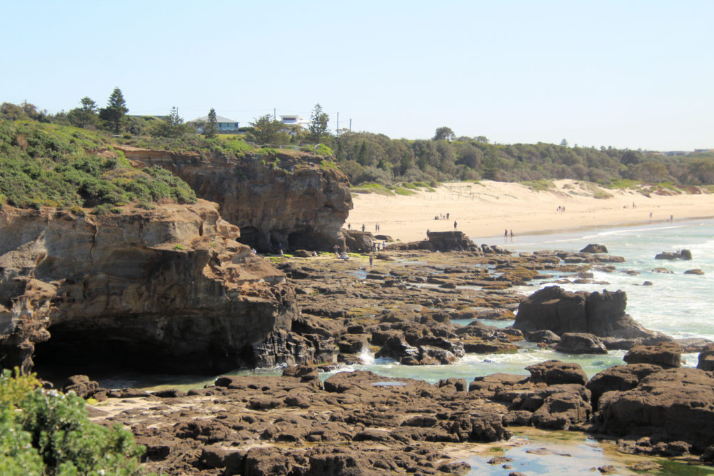 Sea Caves, Rock Platform and Beach