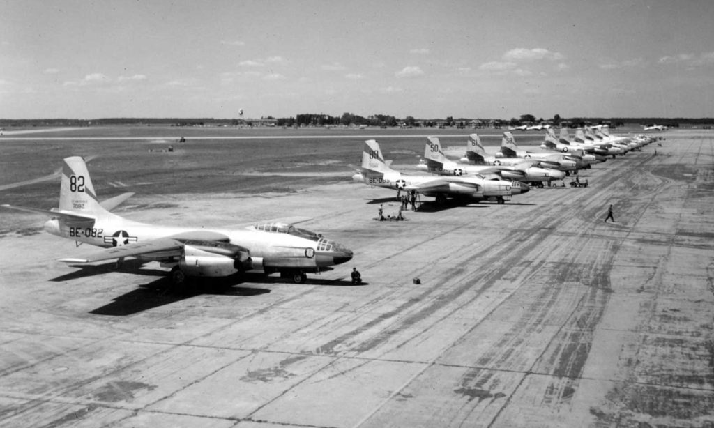 North American B-45As Lined Up