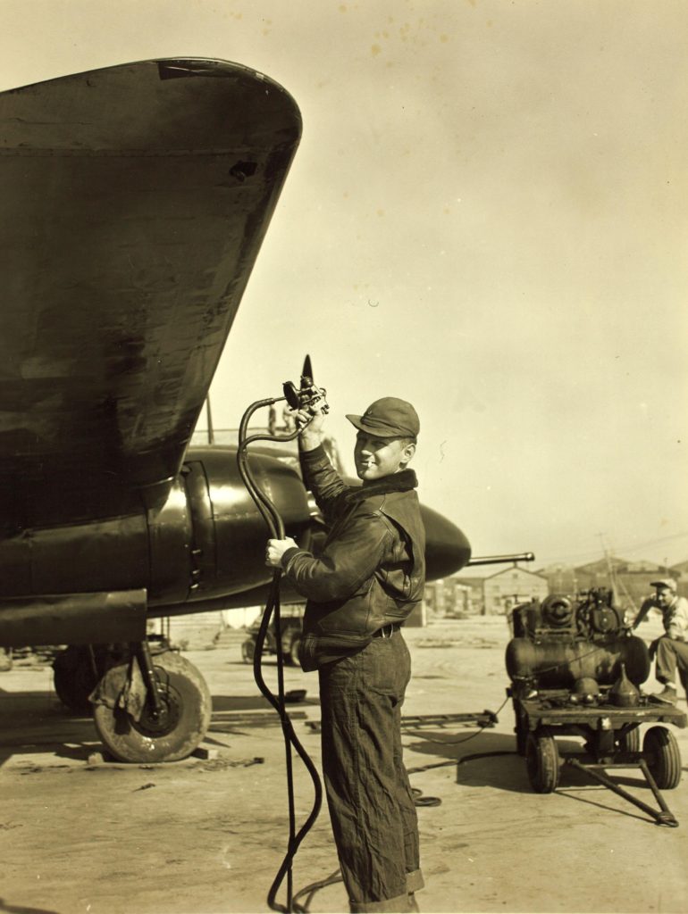 Mitsubishi Ki-109 Being Prepared for Shipment to the USA