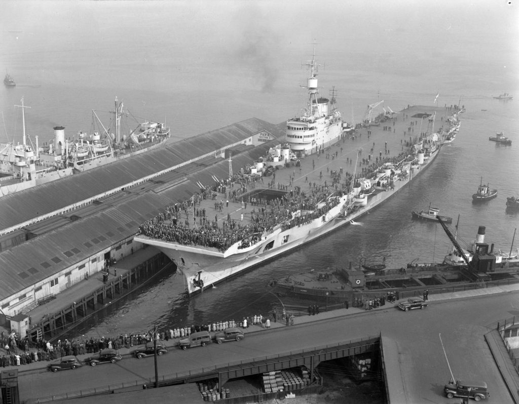 HMS Implacable June 1947