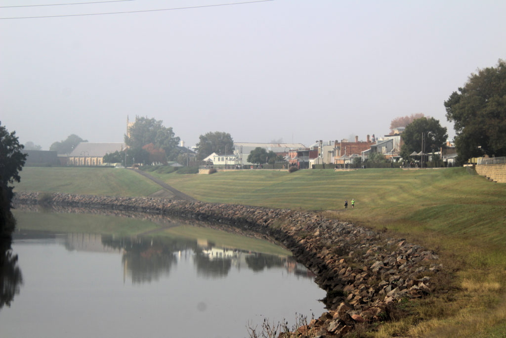 The Levee on a Foggy Morning