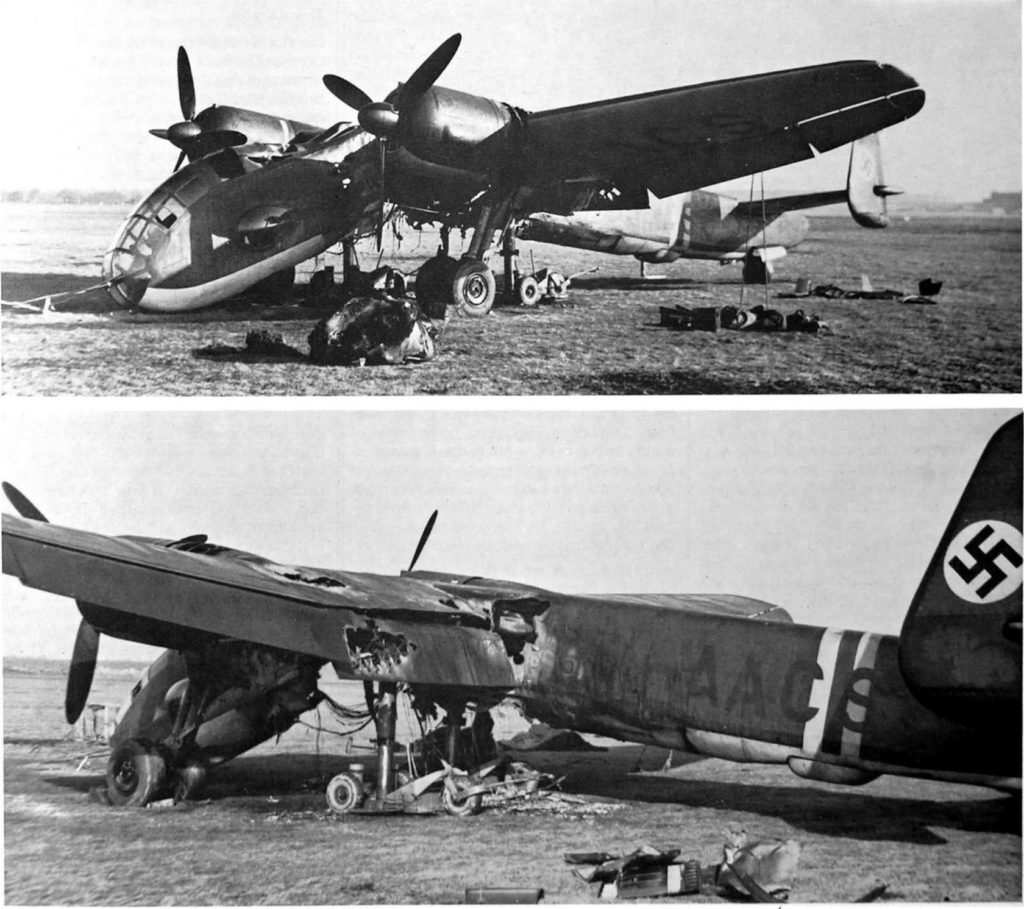 Junkers Ju 288 V4 Fire Damage