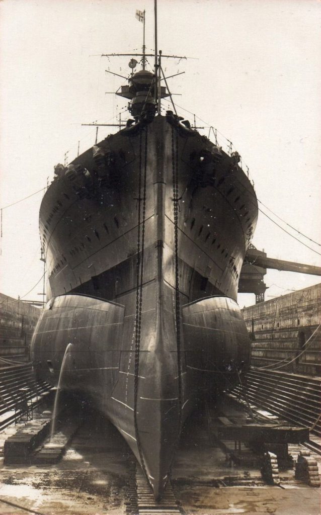 HMS Royal Oak in Dry Dock