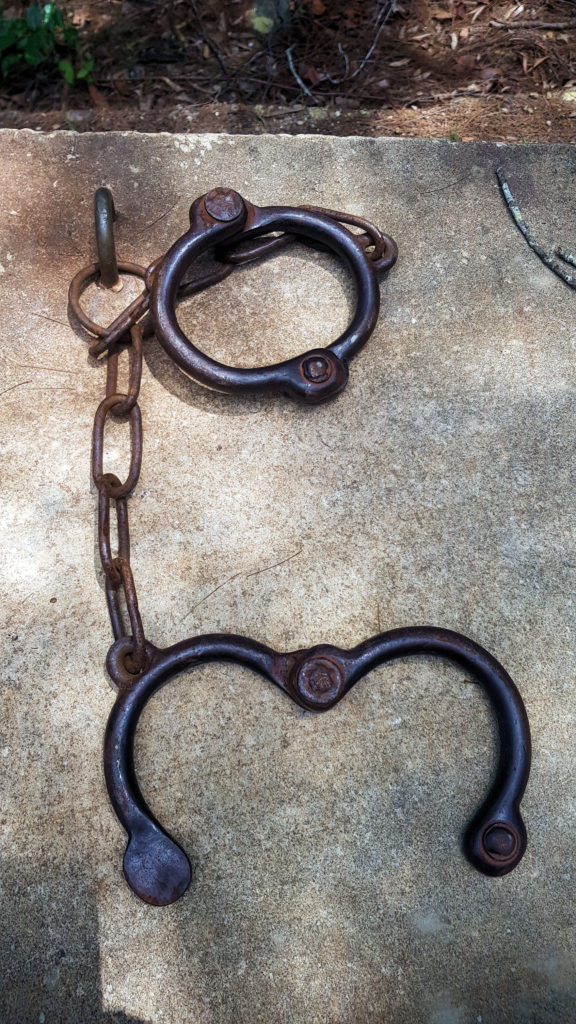 Convict Shackles on Display