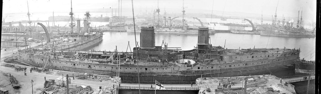 HMS Dreadnought Under Construction