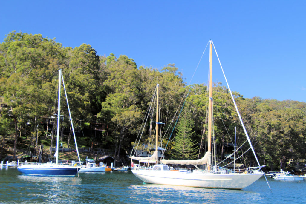 Yachts Moored Near Scotland Island