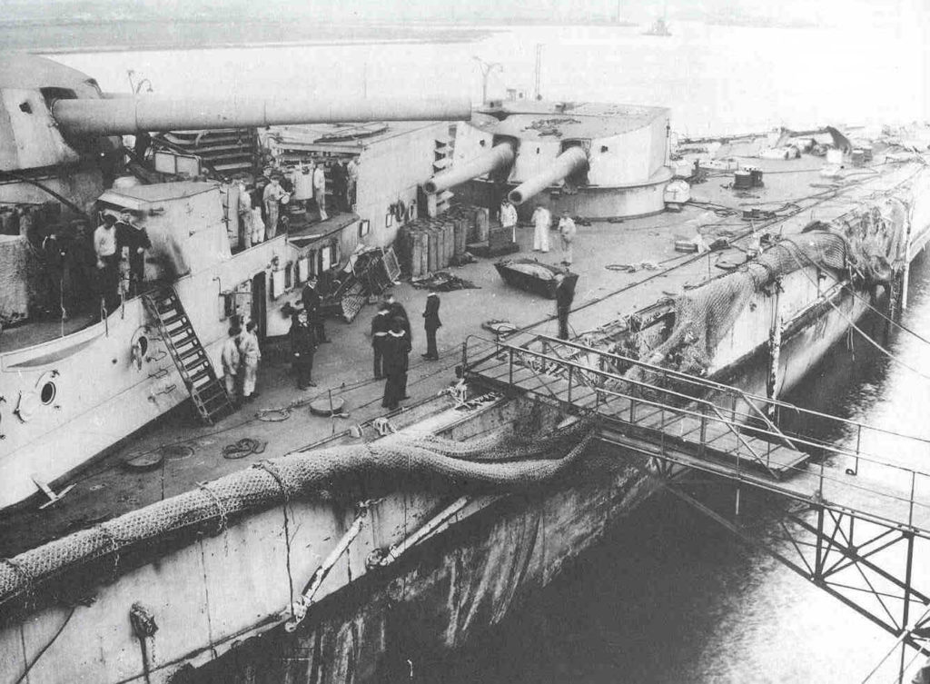 Battle Damage to SMS Derfflinger 2 June 1916