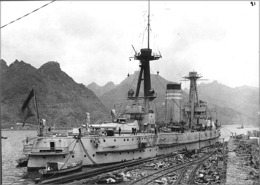 Jaime I docked in Tenerife, May 5th 1936.