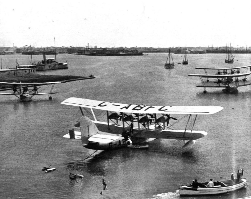 Short Kent G-ABFC, Satyrus at the Airport of Alexandria