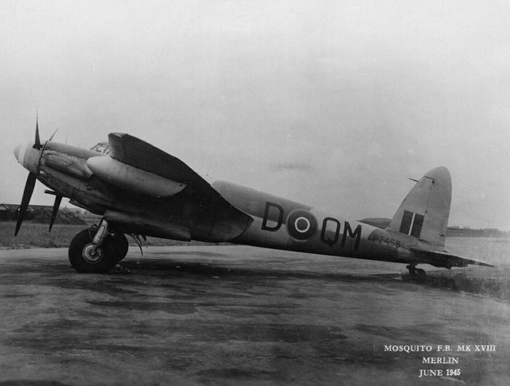 De Havilland Mosquito FB Mk XVIII PZ458 1945