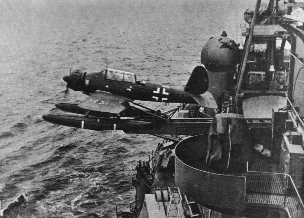 Arado Ar 196 Being Catapulted From Admiral Hipper