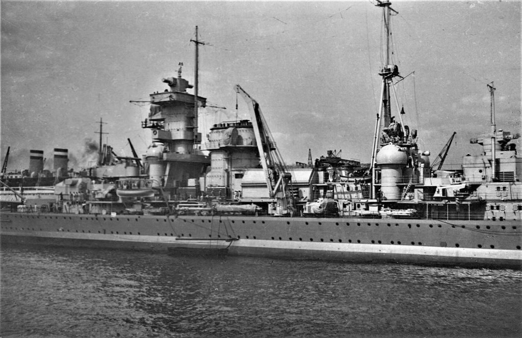 The newly commissioned Admiral Hipper photographed in May 1939 at Hamburg