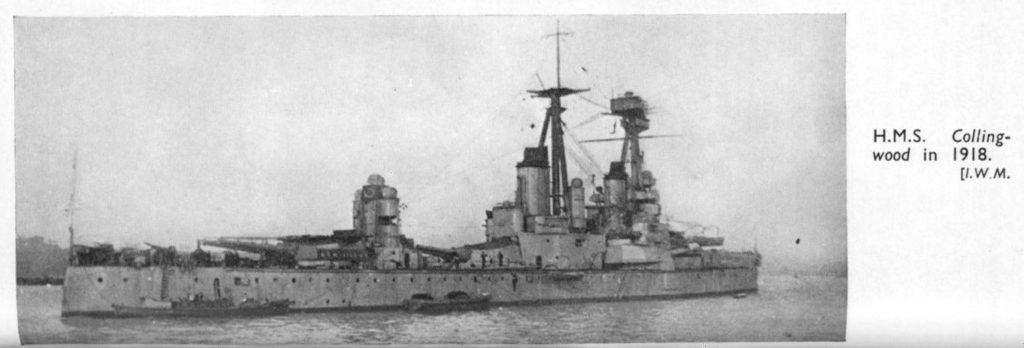 HMS Collingwood 1918