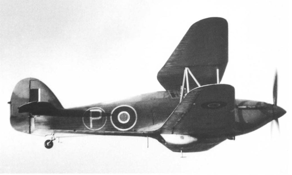 Right-Side View of the Hillson FH.40 in Flight