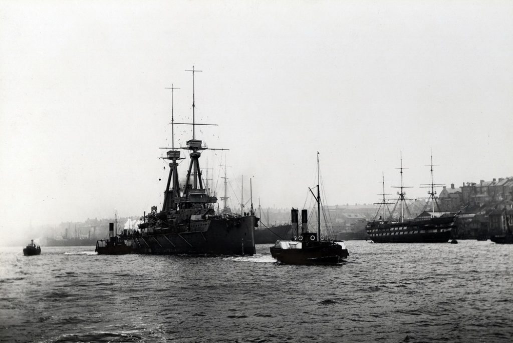 HMS Superb on trials, 25 May 1909