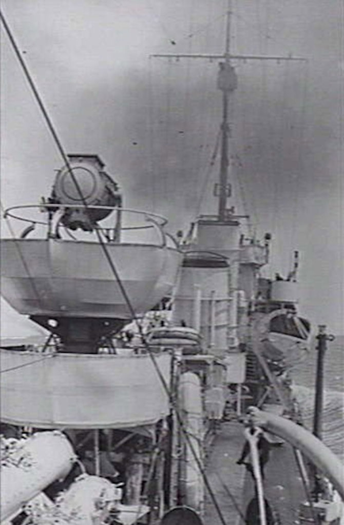 View Looking Forward Along the Deck of HMAS Vampire 1940