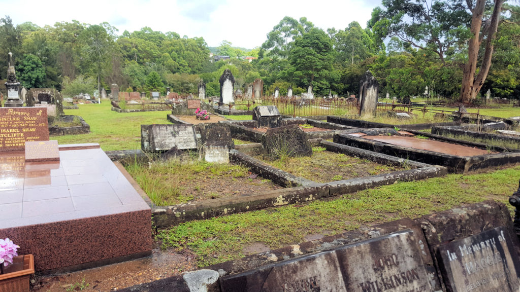 Graves in Minmi Cemetery