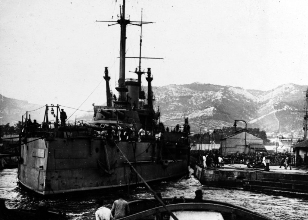 Bretagne at Toulon During World War I