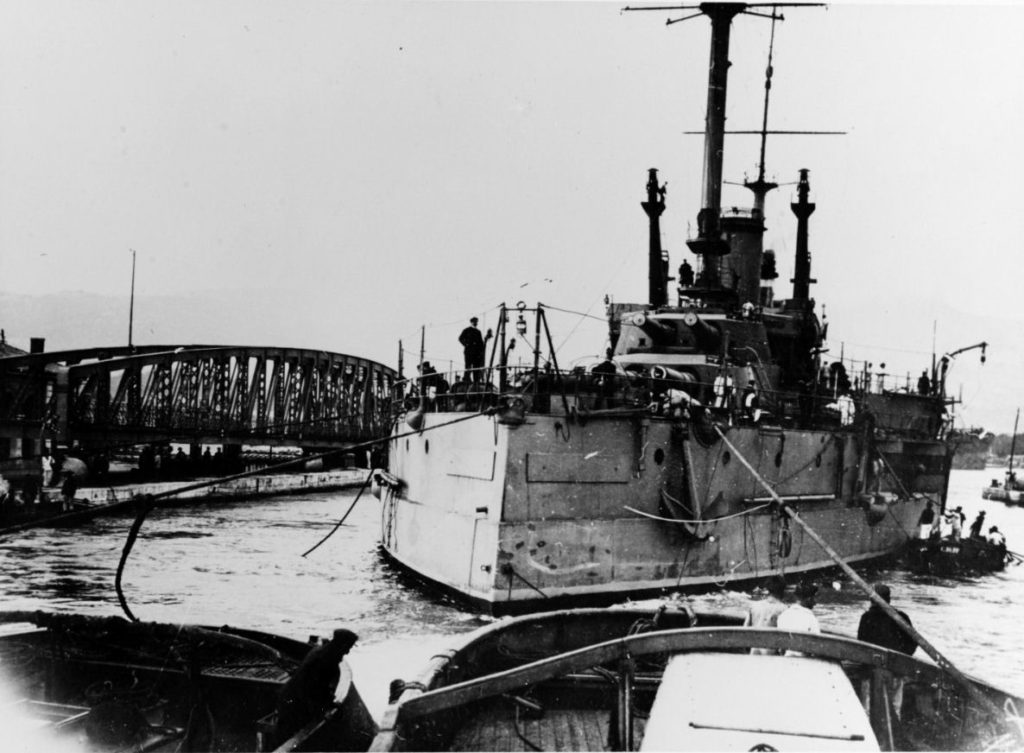 Bretagne at Toulon during World War I