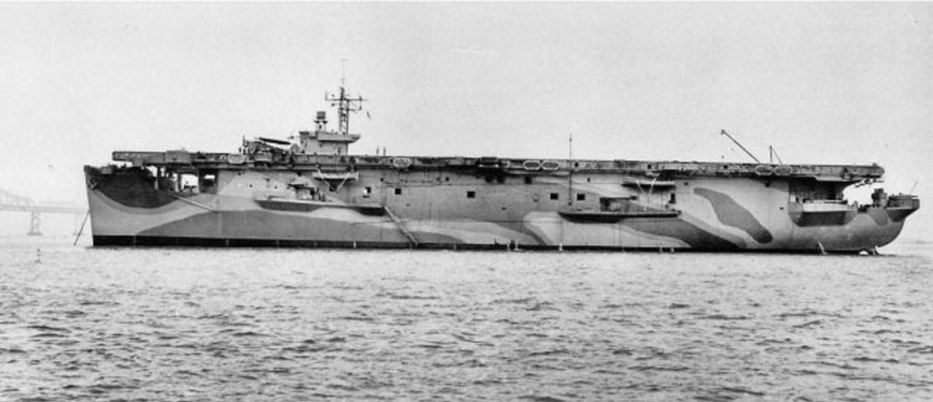 HMS Attacker during her trials with Swordfish of 838 squadron aboard off San Francisco