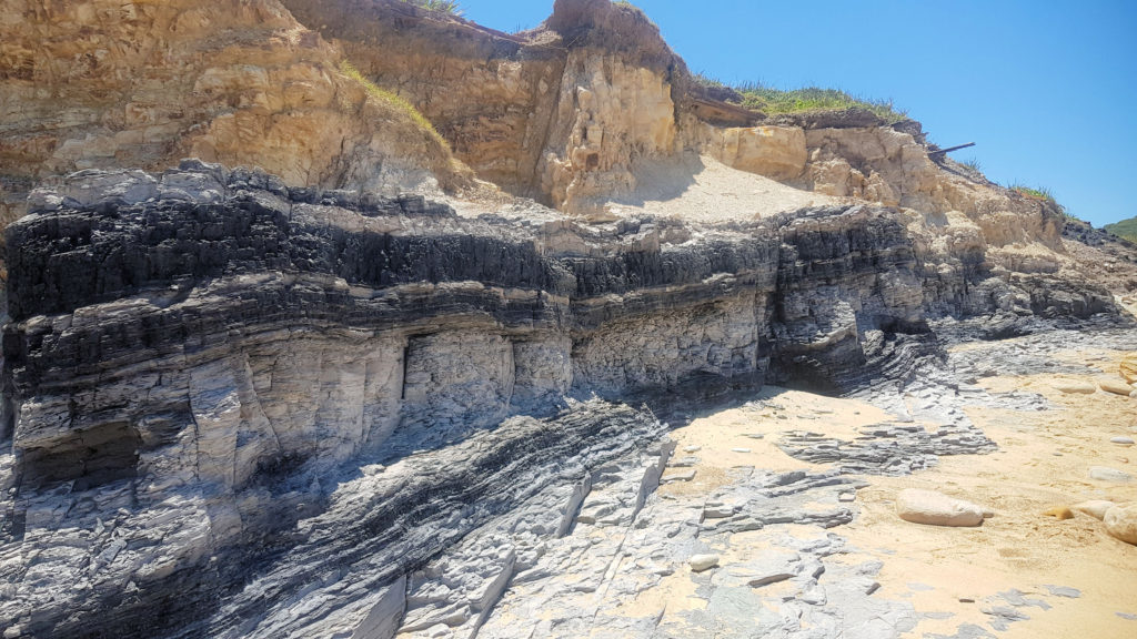 Exposed Coal Seam at Burwood Beach Burwood Beach Mining Heritage